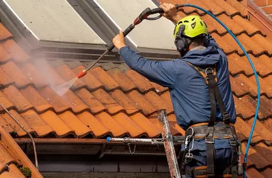 Démoussage et hydrofuge de toiture à Ambillou